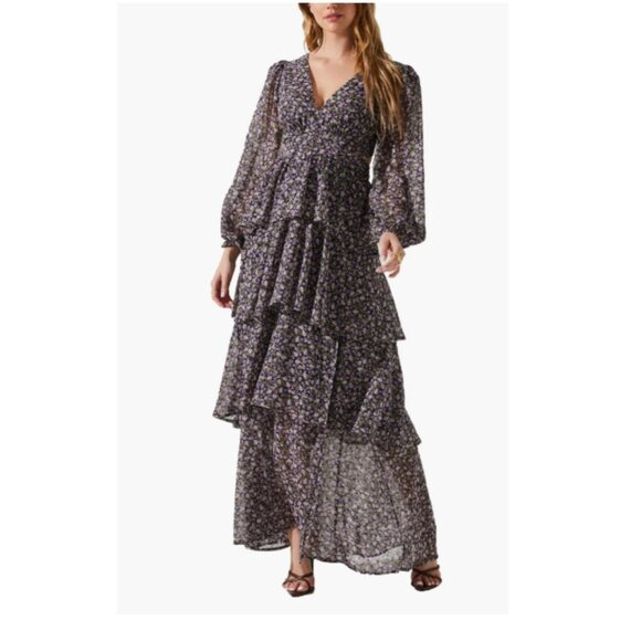 ASTR the Label Anora Floral Long Sleeve Dress Size: S NWT - Picture 6 of 6